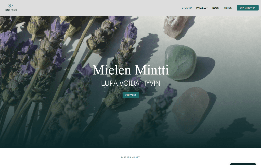 Mielen Mintti työnäyte, JeleTele Design