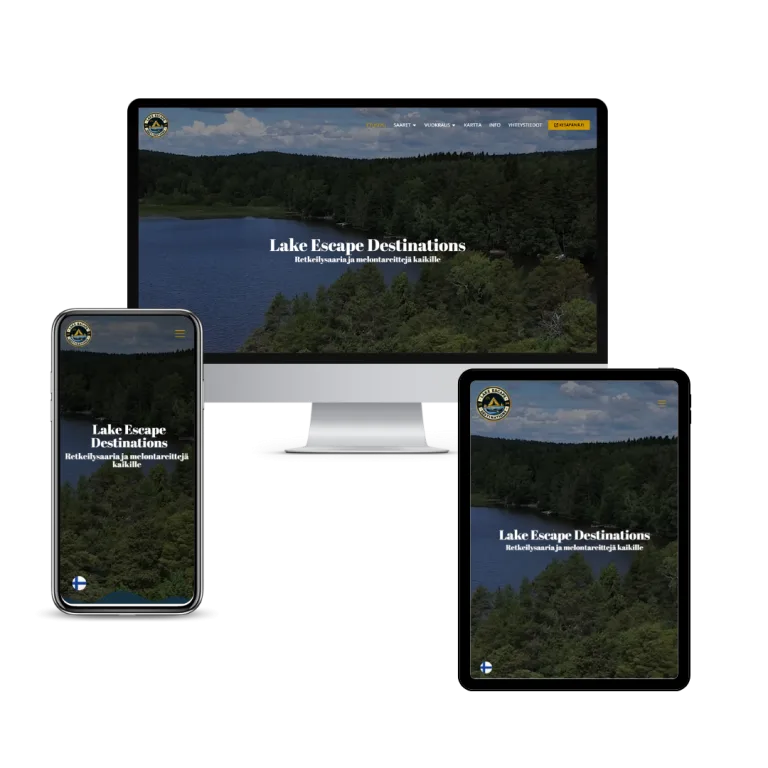 Lake Escape Destinations laitteet, JeleTele Design