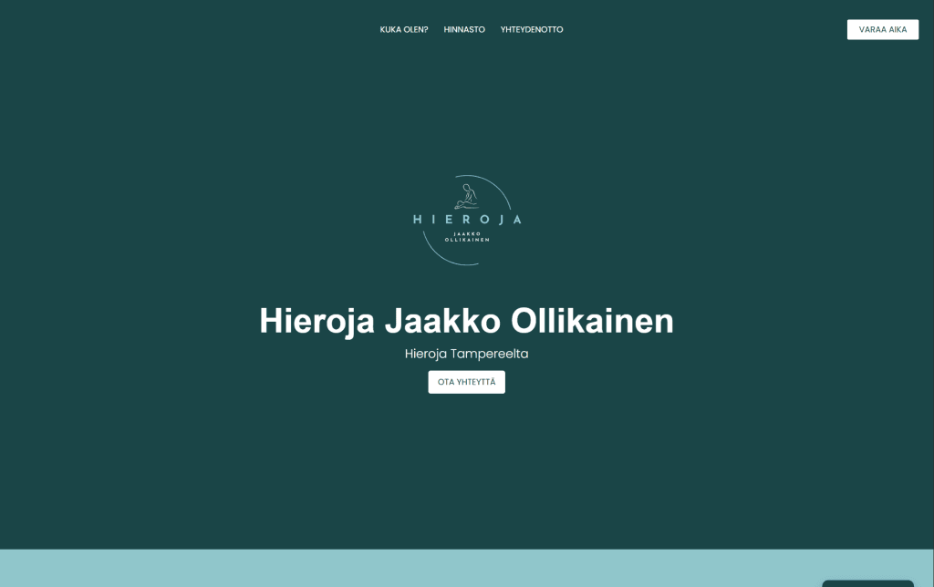 Hieroja Ollikainen työnäyte, JeleTele Design
