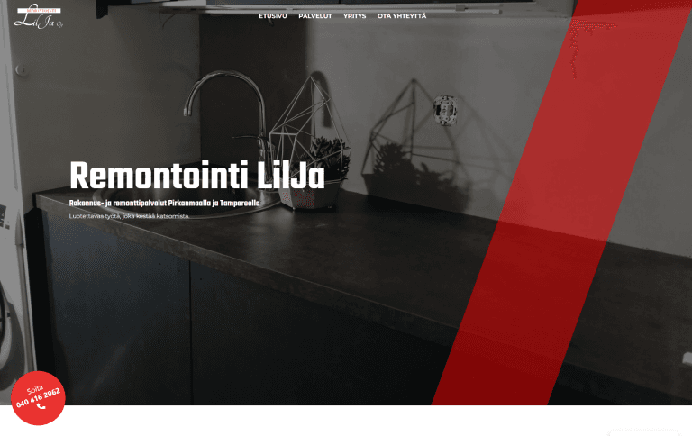 Remontointi LilJa työnäyte, JeleTele Design