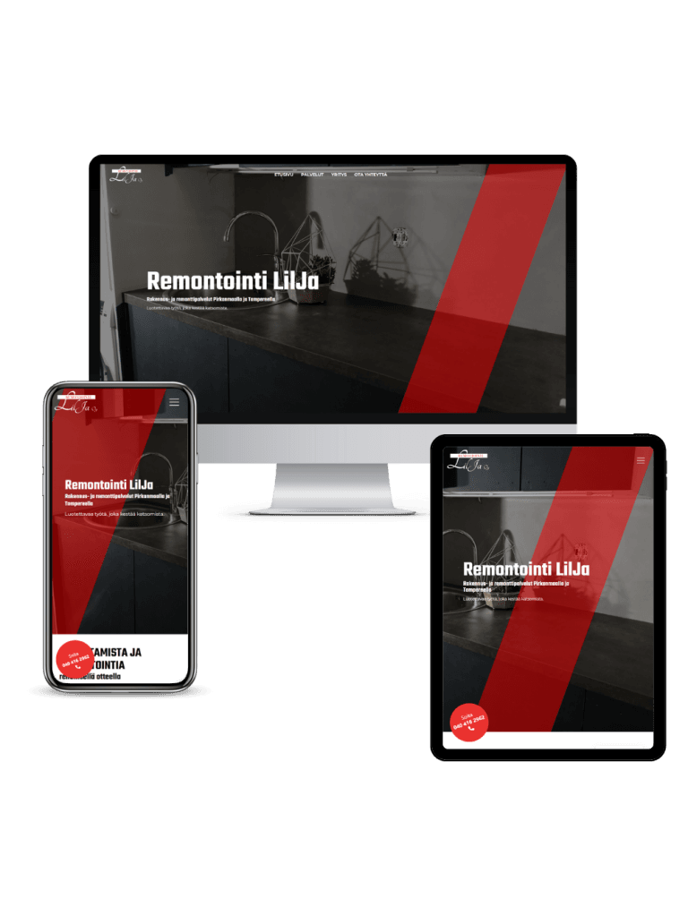 Remontointi LilJa laitteet, JeleTele Design