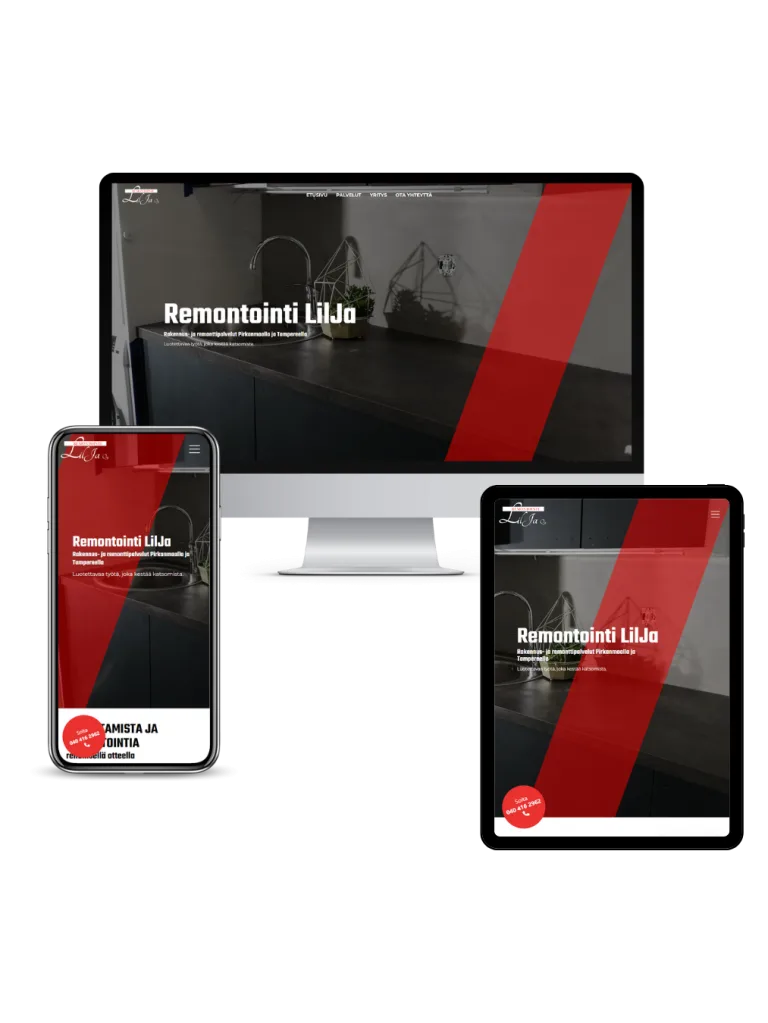 Remontointi LilJa laitteet, JeleTele Design